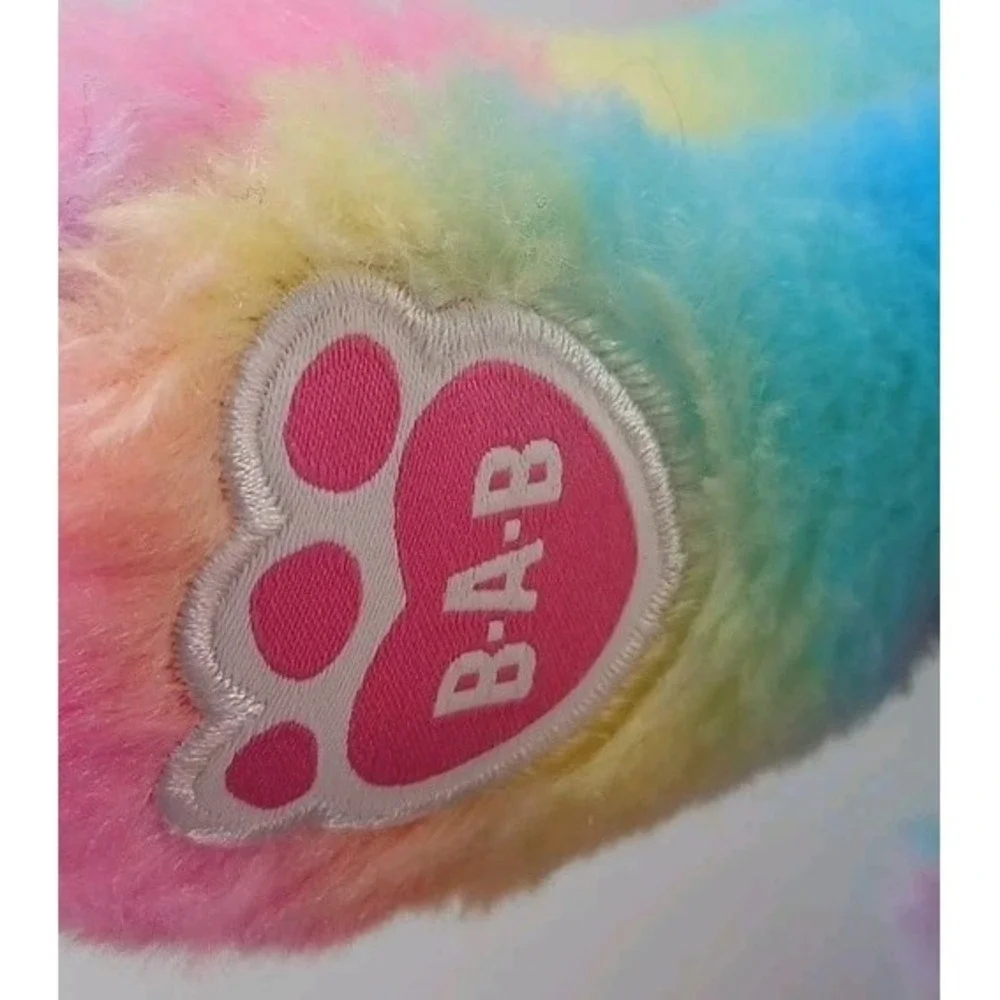 Build A Bear GWL Rainbow Wolf Plush LIMITED EDITION Great Wolf Lodge EXCLUSIVE